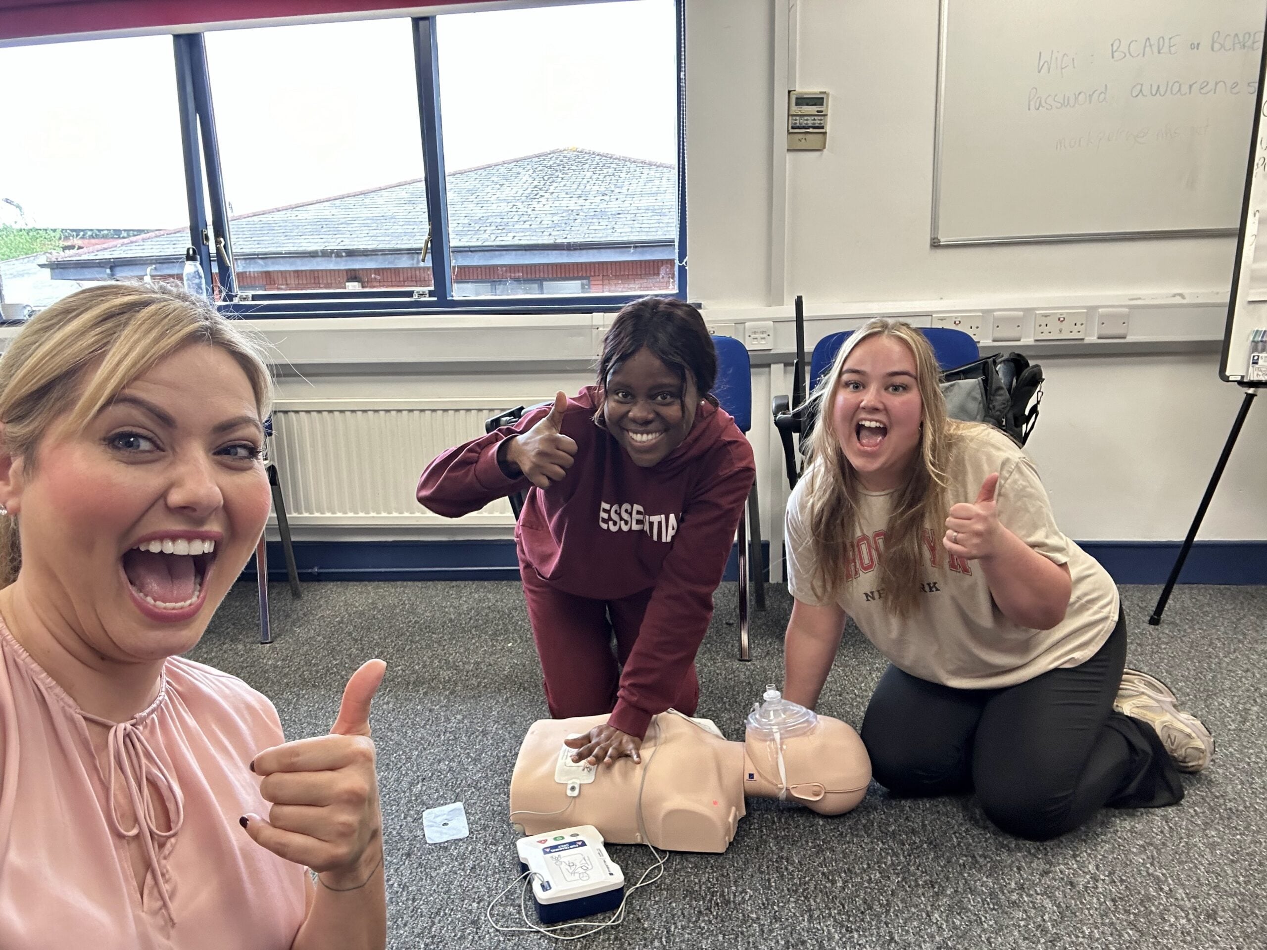 Group practical First Aid session